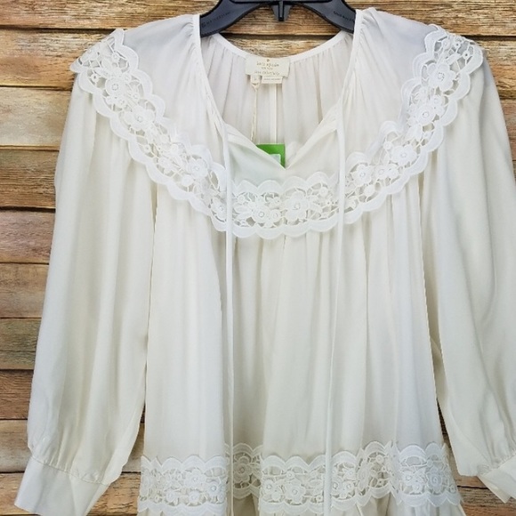 Ruffle roast silk top - Picture 5 of 5